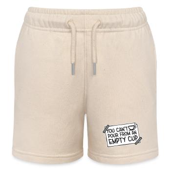 On ne peut pas verser dans un gobelet vide Soins personnels - Short de jogging enfant bio Stanley/Stella - écru doux - Devant