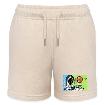 Anonymus the Storyteller  - Kids Organic Sweat Shorts by Stanley/Stella - soft Ecru - Front