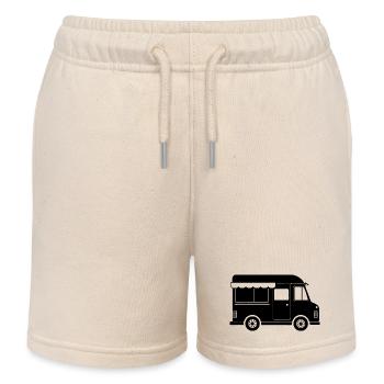 Food Truck - Kinder Organic Joggingshorts Mini Bolter von Stanley/Stella - Natur - Vorne