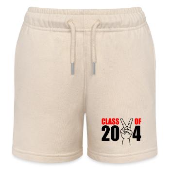 Class of 2024 - Kids Organic Sweat Shorts by Stanley/Stella - soft Ecru - Front