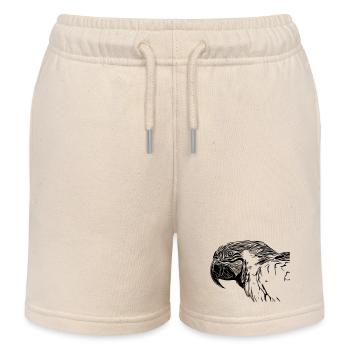 parrot - Kids Organic Sweat Shorts by Stanley/Stella - soft Ecru - Front