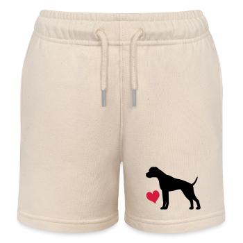 Boxer - Short de jogging enfant bio Stanley/Stella - écru doux - Devant
