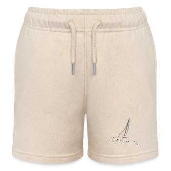 Bateau, dessin - Short de jogging enfant bio Stanley/Stella - écru doux - Devant