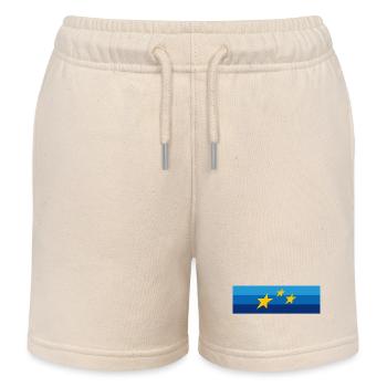 Champion d’Europe - Short de jogging enfant bio Stanley/Stella - écru doux - Devant
