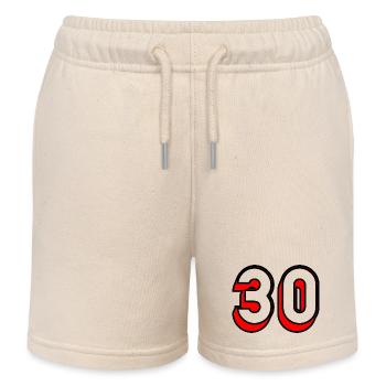 30 ANS. 30. 30e ANNIVERSAIRE. ANNIVERSAIRE 30 ANS - Short de jogging enfant bio Stanley/Stella - écru doux - Devant