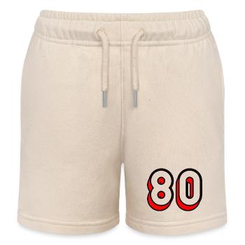 80. 80 JAHRE. 80-JÄHRIGES JUBILÄUM. GEBURTSTAG 80 JAHRE. - Kinder Organic Joggingshorts Mini Bolter von Stanley/Stella - Natur - Vorne