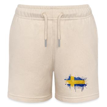 Suède Suède Scandinavie Pays nordiques Viking Europe - Short de jogging enfant bio Stanley/Stella - écru doux - Devant