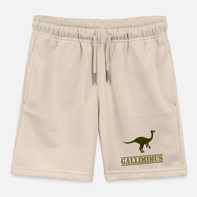Gallimimus Dino Kids Organic Sweat Shorts by Stanley/Stella