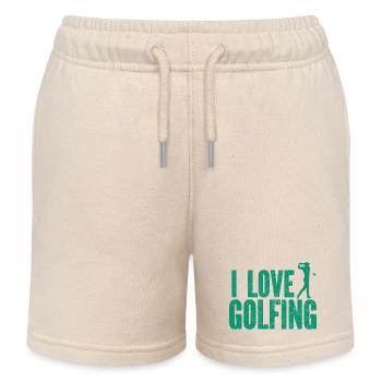 Golf - Golf Club Goldspieler Birdie Elite Luxury - Short de jogging enfant bio Stanley/Stella - écru doux - Devant