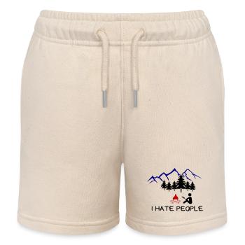i hate people 002 - Kinder Organic Joggingshorts Mini Bolter von Stanley/Stella - Natur - Vorne