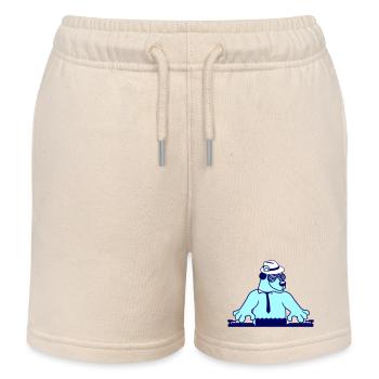 DJ Brown Bear Bear Grizzly Mixer Tie Party - Short de jogging enfant bio Stanley/Stella - écru doux - Devant
