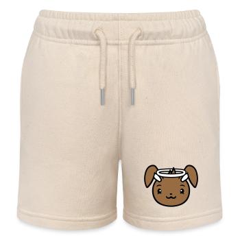 Hase Engel Heilig Himmel Gut Liebe Heiligenschein - Kinder Organic Joggingshorts Mini Bolter von Stanley/Stella - Natur - Vorne