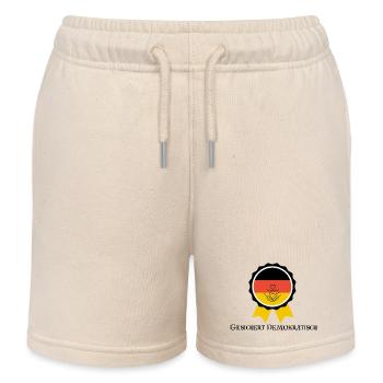 Démocrate assuré | Idée cadeau | Allemagne - Short de jogging enfant bio Stanley/Stella - écru doux - Devant