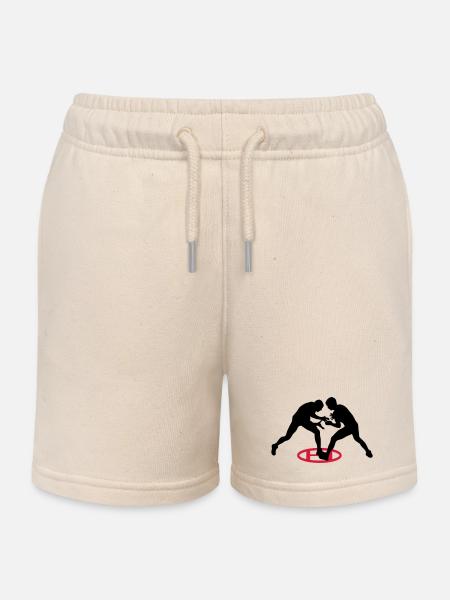 lutte gréco-romaine - Short de jogging enfant bio Stanley/Stella - écru doux
