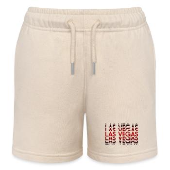 Las Vegas Neon Muster - Kinder Organic Joggingshorts Mini Bolter von Stanley/Stella - Natur - Vorne