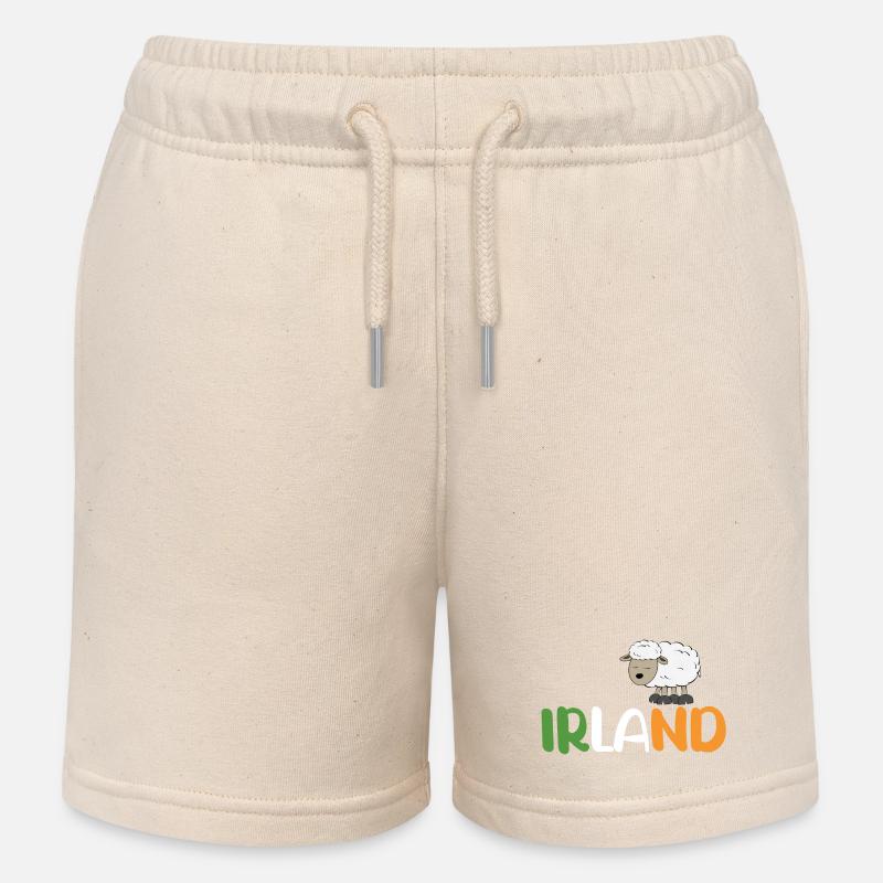 Moutons d’Irlande - Short de jogging enfant bio Stanley/Stella - écru doux
