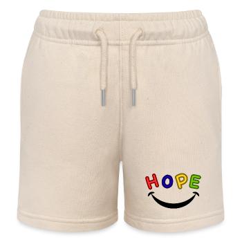 Espoir - Short de jogging enfant bio Stanley/Stella - écru doux - Devant