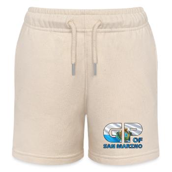 san_marino_gp - Kinder Organic Joggingshorts Mini Bolter von Stanley/Stella - Natur - Vorne