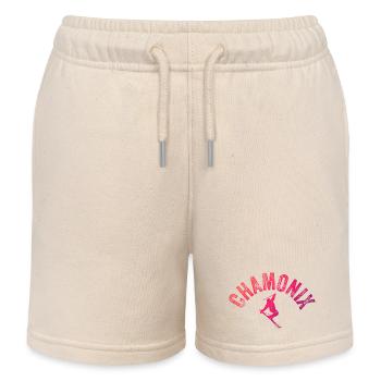 Chamonix Arch Skier Gradient - Kinder Organic Joggingshorts Mini Bolter von Stanley/Stella - Natur - Vorne