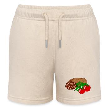 Boudin noir à la tomate - Short de jogging enfant bio Stanley/Stella - écru doux - Devant