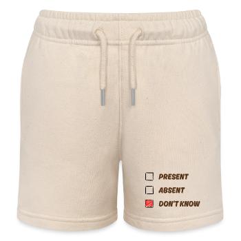 Weiß ich nicht - Kinder Organic Joggingshorts Mini Bolter von Stanley/Stella - Natur - Vorne