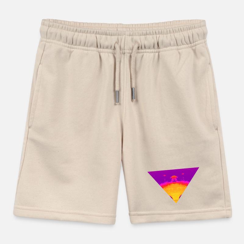 Neon Vortex, Cyber Sunset Kinder Organic Joggingshorts Mini Bolter von Stanley/Stella