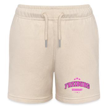 Emblème de la ville rose de Fribourg - Short de jogging enfant bio Stanley/Stella - écru doux - Devant