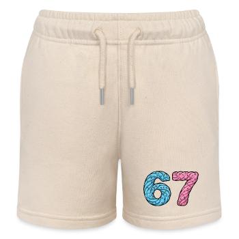67 Twist Zuckerkunst - Kinder Organic Joggingshorts Mini Bolter von Stanley/Stella - Natur - Vorne