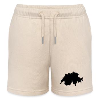 Schweizer Karte - Kinder Organic Joggingshorts Mini Bolter von Stanley/Stella - Natur - Vorne