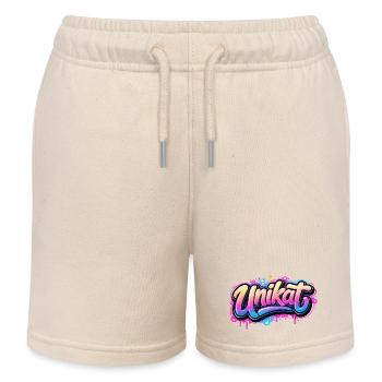 Unikat Graffiti Neon - Kinder Organic Joggingshorts Mini Bolter von Stanley/Stella - Natur - Vorne