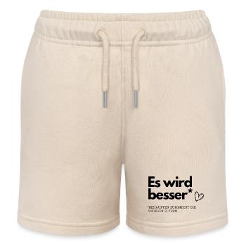 It gets better - Kids Organic Sweat Shorts by Stanley/Stella - soft Ecru - Front