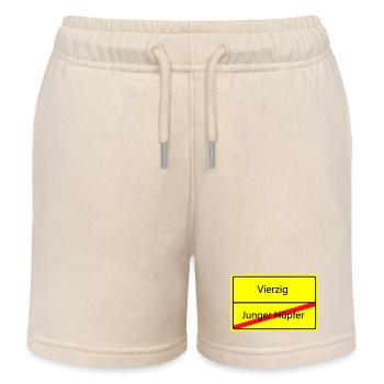 ortsschild_vierzig - Kinder Organic Joggingshorts Mini Bolter von Stanley/Stella - Natur - Vorne