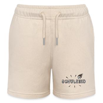 Schulkind Einschulung Fußball in Flammen - Kinder Organic Joggingshorts Mini Bolter von Stanley/Stella - Natur - Vorne