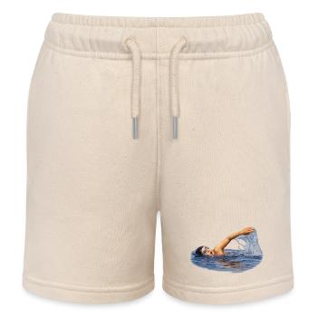 Nageur en mouvement - Short de jogging enfant bio Stanley/Stella - écru doux - Devant