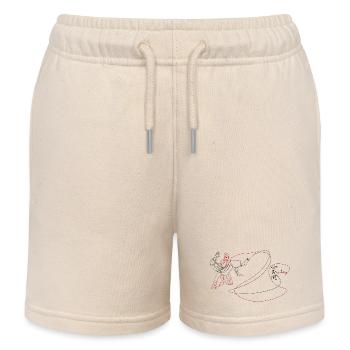 Le ki est essentiel dans l’aïkido Femme en art de ligne Aiki Otoshi - Short de jogging enfant bio Stanley/Stella - écru doux - Devant