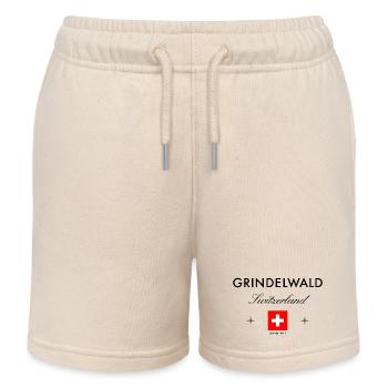 Grindelwald Schweiz Koordinaten Reise Souvenir - Kinder Organic Joggingshorts Mini Bolter von Stanley/Stella - Natur - Vorne