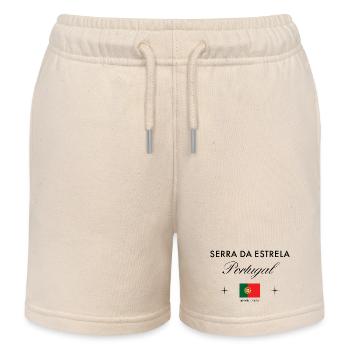 Serra da Estrela Portugal Koordinaten Reise - Kinder Organic Joggingshorts Mini Bolter von Stanley/Stella - Natur - Vorne