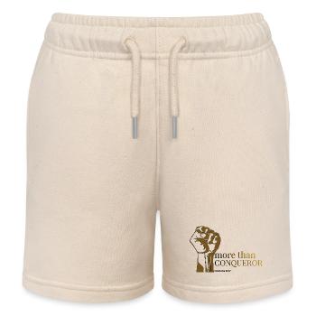 Mehr als nur Eroberer - Kinder Organic Joggingshorts Mini Bolter von Stanley/Stella - Natur - Vorne