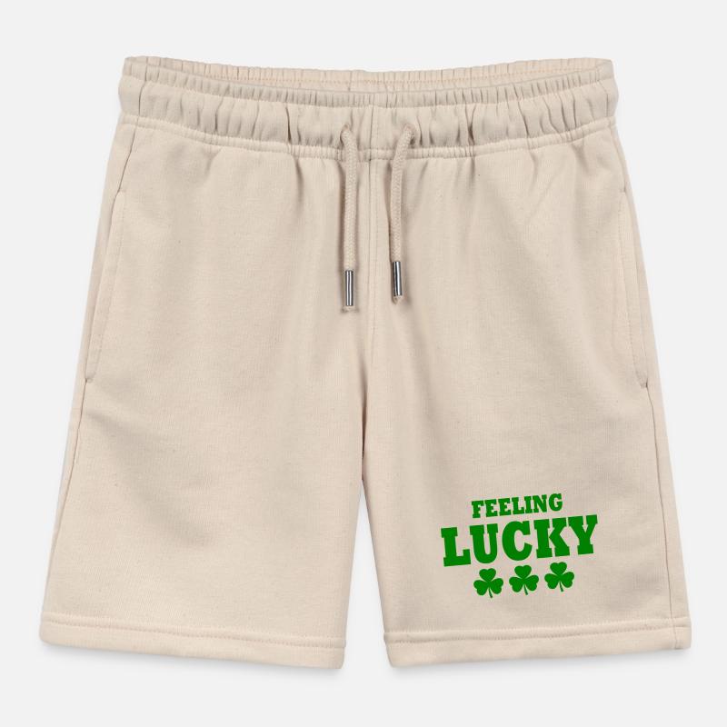 feeling lucky Kids Organic Sweat Shorts by Stanley/Stella