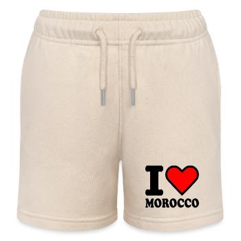 I love morocco - marokko - Kinder Organic Joggingshorts Mini Bolter von Stanley/Stella - Natur - Vorne