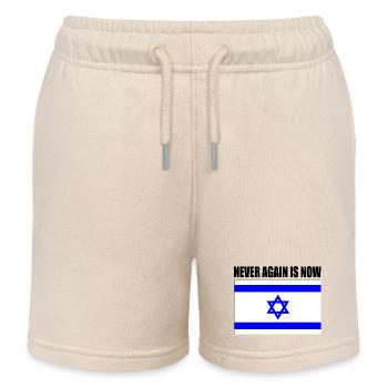 Never again is now - Kids Organic Sweat Shorts by Stanley/Stella - soft Ecru - Front