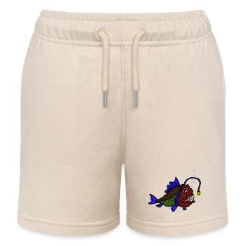 Anglerfisch - Kinder Organic Joggingshorts Mini Bolter von Stanley/Stella - Natur - Vorne