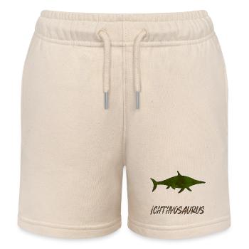 Ichthyosaurus - Kinder Organic Joggingshorts Mini Bolter von Stanley/Stella - Natur - Vorne