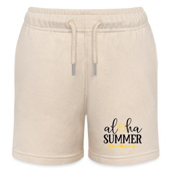 aloha summer - Kinder Organic Joggingshorts Mini Bolter von Stanley/Stella - Natur - Vorne