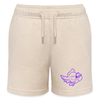 Cool DJ Goldfish Pink Fish Party Club Music - Short de jogging enfant bio Stanley/Stella - écru doux - Devant
