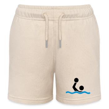 Wasserball - Kinder Organic Joggingshorts Mini Bolter von Stanley/Stella - Natur - Vorne