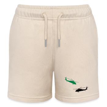 hubschrauber helikopter militär - Kinder Organic Joggingshorts Mini Bolter von Stanley/Stella - Natur - Vorne