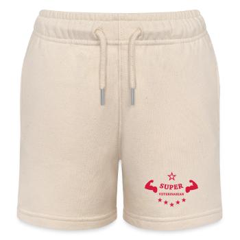 Super Veterinarian - Kids Organic Sweat Shorts by Stanley/Stella - soft Ecru - Front