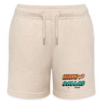 Bienvenue chez Dallas Texas Design - Short de jogging enfant bio Stanley/Stella - écru doux - Devant