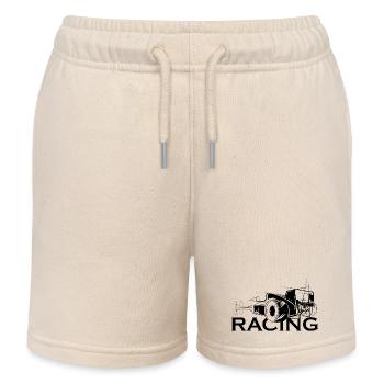 racing illustration Symbol Logo icon Autorennen - Kinder Organic Joggingshorts Mini Bolter von Stanley/Stella - Natur - Vorne